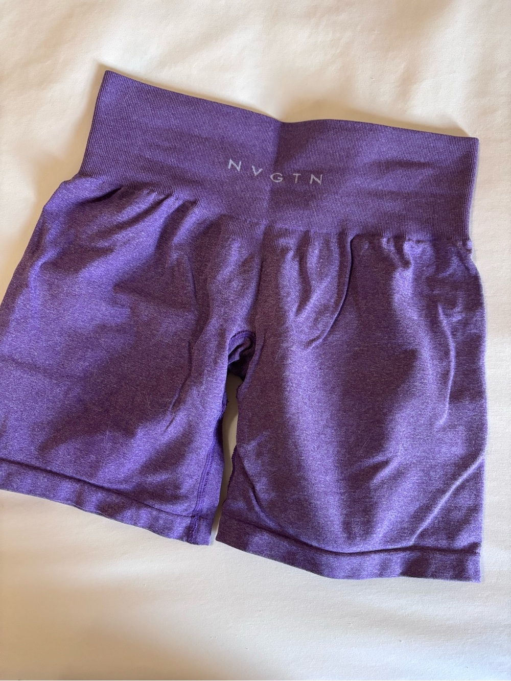 NVGTN Purple High-Waist Bike Shorts